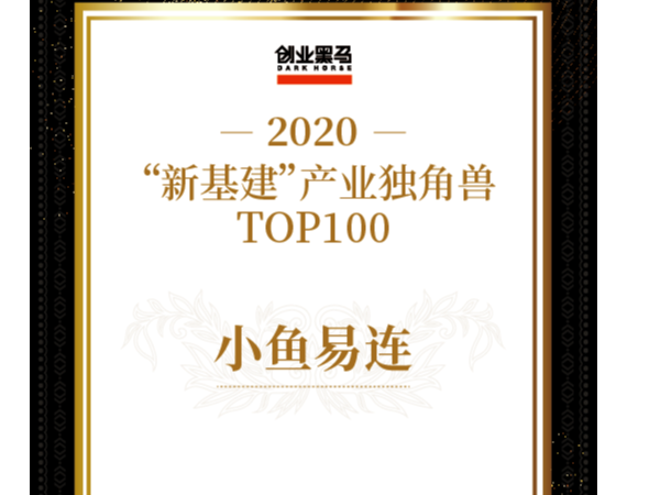 小魚易連榮膺“新基建”產業獨角獸，提供雲視頻解決方案
