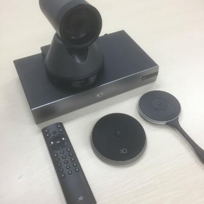 小魚易連ME40攝像頭、主機、遙控器、麥克風，小魚易連NP30無線傳屏器