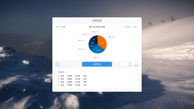 投票掃碼，自定義內容編輯