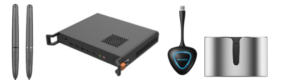 MAHUB旗艦版標配電磁筆、PC模塊、傳屏器、筆盒